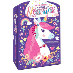 Mon coffret J'habille les licornes - Avec des stickers pailletés !