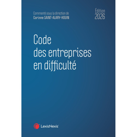 Code des entreprises en difficulté 2026