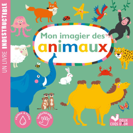 Mon imagier des animaux - Un livre indestructible