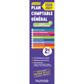 Plan comptable général - PCG - 2026-2027