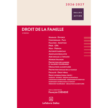 Droit de la famille 2026/2027. 10e éd.