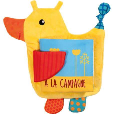 Chloé le caneton - Livre en tissu doux pour Bébé