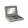 Boîte à bijoux DKD Home Decor Argenté Bois Aluminium Vert (28 x 20 x 5 cm) 38,99 €
