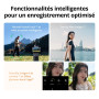Bundle Créateur DJI Osmo Pocket 4, caméra vlog de Poche avec nacelle, capteur CMOS 1 Pouce et 4K/240 IPS, stabilisation sur 3 Ax