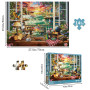 HUADADA Puzzle 1000 Pièces Puzzle 1000 Pièces Conte de Fées Adultes Devant La Fenêtre Puzzle Classique Cadeau