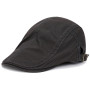 KeepSa Cotton Réglable Vintage Casquette Beret Homme Respirant Casquette Plate Protection Solaire Béret Newsboy Cap Gatsby Ivy I