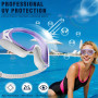 Seaflar Lunette Piscine Adulte Large Monture AntibuéE Protection UV Et Verres HD | Lunettes De Natation Unisexes Pour La Natatio
