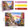 HUADADA Puzzle 1000 pièces - Puzzle 1000 pièces - pour Adultes - Paysage Fascinant - Jeu de Puzzle Classique pour Toute la Famil