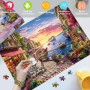 HUADADA Puzzle 1000 pièces - Puzzle 1000 pièces - pour Adultes - Paysage Fascinant - Jeu de Puzzle Classique pour Toute la Famil