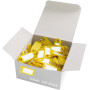 Wedo 262813405 Lot de 100 Porte-Clés avec Crochet en S Jaune