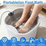 Weciau Machine de Bain de Pieds Ionique, Bain de Pieds Électrolytique Détoxifiant, Machine de Nettoyage de Spa pour Les Pieds Po