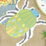 Ginger Ray Serviettes de table en papier pliables en forme d'insecte rampant effrayant, vaisselle d'anniversaire pour enfants, p