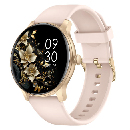 AcclaFit Montre Connectée Femme Homme avec Appel Bluetooth, Smartwatch Ronde 1,38" avec 147+ Modes Sportifs, Cardiofréquencemètr