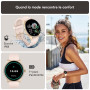 AcclaFit Montre Connectée Femme Homme avec Appel Bluetooth, Smartwatch Ronde 1,38" avec 147+ Modes Sportifs, Cardiofréquencemètr