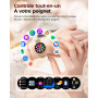 Iaret Montre Connectée Femme avec 3 Bracelets, 1,27" Écran AMOLED Always-on, Appel Bluetooth, 120+ Modes Sport, SpO2/Cardio/Somm