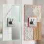 edihome, Crochet Adhésif Mural en Acier Inoxydable, Crochets Adhésifs Muraux Résistants sans Perçage, Design Carré Moderne pour 