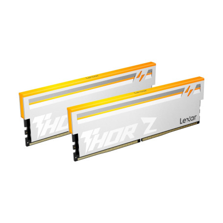 Lexar Thor Z Series RGB DDR5 RAM DDR5 32Go Kit (2x16Go) 6000 MHz, DRAM UDIMM 288-Pin PC Mémoire RAM de Bureau, Mémoire Ordinateu