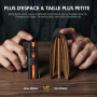 TENBST Portefeuille Homme - Ultra-Mince Porte Monnaie Homme avec Porte-Monnaie & Protection RFID, Haute qualité Porte Carte, étu