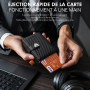 TENBST Portefeuille Homme - Ultra-Mince Porte Monnaie Homme avec Porte-Monnaie & Protection RFID, Haute qualité Porte Carte, étu