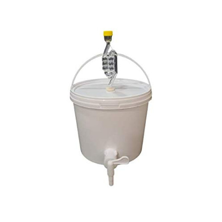 sil2018 Récipient de fermentation complet de 5 l - Récipient de fermentation avec barboteur et caoutchouc d'étanchéité et robine