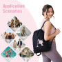 A-Z BAG Sac à Dos Personnalisable avec Initiale Florale 4 en 1 (Sac à Dos/Sac à bandoulière/Sac à Main) imperméable pour Fitness