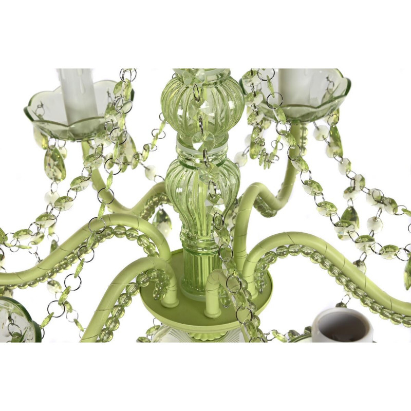 Image secondaire de Suspension DKD Home Decor Métal Vert Acrylique 25 W (51 x 51 x 100 cm)