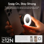 ULANZI ML05 Magnetic Selfie Light pour iPhone, Lumiere Telephone Selfie, Lampe Selfie magnétique Double avec Miroir, 9000K IRC ≥