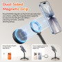 ULANZI MT-71-1 MagLock Mini Perche à Selfie avec Attache Magnétique Double Face, Trépied Télescopique 33.5cm à Quatre Pieds, Poc