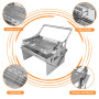 Barbecue à charbon portable rotatif à 360° avec panier basculant – Barbecue en acier inoxydable 304 pour le camping, le hayon et