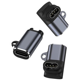 USB-C Adaptateur 3 pièces Type C Chargeur montre cable Compatible avec Garmin Fenix 7 7s pro, 6 6S Pro, Fenix 5 5S 5X Plus, Fore