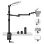 NEEWER Support de Table télescopique pour Appareil Photo - avec Bras Pliable en Trois Parties - 1,2 m - avec Pince de téléphone
