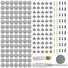 JJZGPP Lot de 100 Rivets de réparation universels pour Toit de Voiture avec 100 Broches, 1 Tournevis, 1 mètre Ruban, réparation