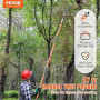 VEVOR Scie à Élaguer Télescopique 2,24-8,24 m Scie à Perche Extensible avec Lame en Acier Tranchant Scie d'Élagage avec 8 Poteau