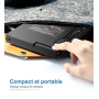 Lecteur CD/DVD Externe pour PC, USB 3.0 et USB-C Graveur DVD Externe Optique Portable CD/DVD -/+RW Drive, Mince DVD Player Trans