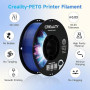 Creality PETG Filament 1.75mm, Officiel Imprimante 3D Filament, Pas d'emmêlement, Forte Adhérence et Performance de Surplomb Pré