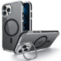 NEWSONA Coque pour iPhone 12/12 Pro [Noir Translucide Anti-Jaunissement],Compatible avec MagSafe, Étui Magnétique Antidérapant a