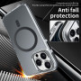 NEWSONA Coque pour iPhone 12/12 Pro [Noir Translucide Anti-Jaunissement],Compatible avec MagSafe, Étui Magnétique Antidérapant a