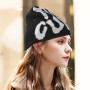 MUNSKT Bonnet Y2K MEA Culpa Bonnet Tricoté Graphique Chaud d'hiver Unisexe Adulte Noir