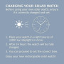 Bering 14440 Montre Solaire pour Homme, 40 mm, Boîtier en Acier Inoxydable Et Cadran, Bracelet Milanais, Verre Saphir, 5 ATM
