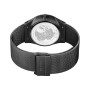 Bering 14440 Montre Solaire pour Homme, 40 mm, Boîtier en Acier Inoxydable Et Cadran, Bracelet Milanais, Verre Saphir, 5 ATM