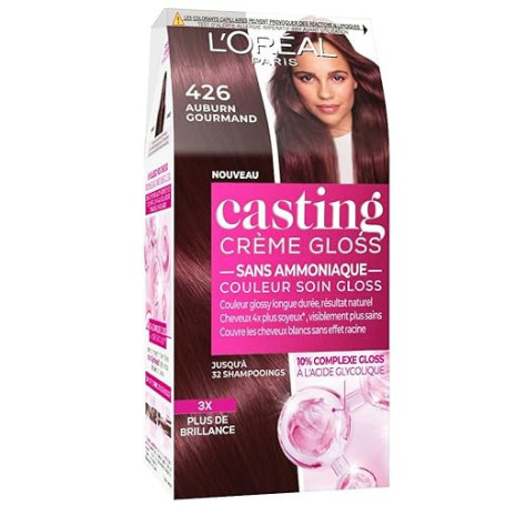 L'Oréal Paris - Coloration Cheveux Semi-Permanente Ton sur Ton - Couleur Soin Gloss - Sans Ammoniaque - Casting Crème Gloss - Nu
