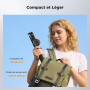 K&F CONCEPT 180cm Trépied Selfie Stick iPhone Compatible avec DJI OSMO Pocket 3/4, Clip 3 en 1 Trépied Téléphone Magnétique & Vi