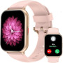 RUIMEN Montre Connectée Femme Appel Bluetooth Lecteur de Musique Montre Sport Smartwatch pour Android iOS Podometre Cardiofreque