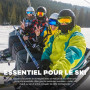 fuinloth Cagoule Moto Automne-Hiver Balaclava, Masque de Ski Respirant pour Hommes et Femmes
