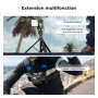 K&F CONCEPT Cage de Protection en Alliage d'Aluminium Compatible avec Caméra DJI Osmo Action 6, Adaptateur à Vis 1/4" pour Trépi