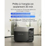 Station électrique portable EF EcoFlow DELTA 3, 1024 Wh de capacité, cellules LFP, 70% de charge en 30 min, extensible jusqu'à 5