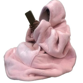 C hello cloud Couverture à Capuche surdimensionnée,Sweat à Capuche Portable,Sweat à Capuche en Polaire Sherpa Confortable Ultra