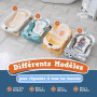Baignoire Bébé Pliable XXL Avec Coussin De Bain Bebe Et Thermomètre Intégré - Baignoire Enfant Avec Siege De Bain Pour Bebe - ba