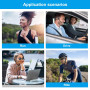 Casque Bluetooth, Casque sans fil Bluetooth V5.4 avec micro antibruit, 12H d'autonomie, driver à diaphragme de 15,4 mm, casque à