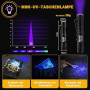 BEYSTE Lampe Torche LED Ultra Puissante, 1000000 Lumens Lampe De Poche, Lampe Torches Rechargeable USB, Lampe De Poche LED Ultra